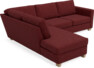 Friday - 2,5-sits soffa med divan vänster - Rosa