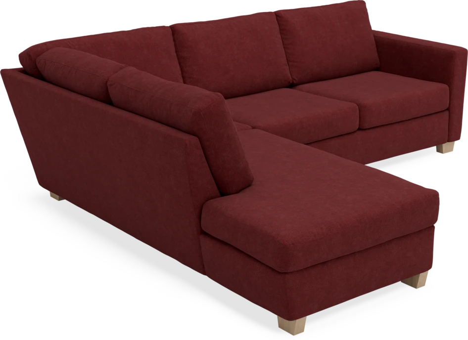Friday - 2,5-sits soffa med divan vänster - Rosa