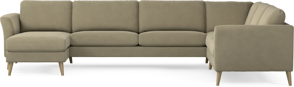 Bridge - Hörnsoffa, 3+2-sits med schäslong vänster - Beige