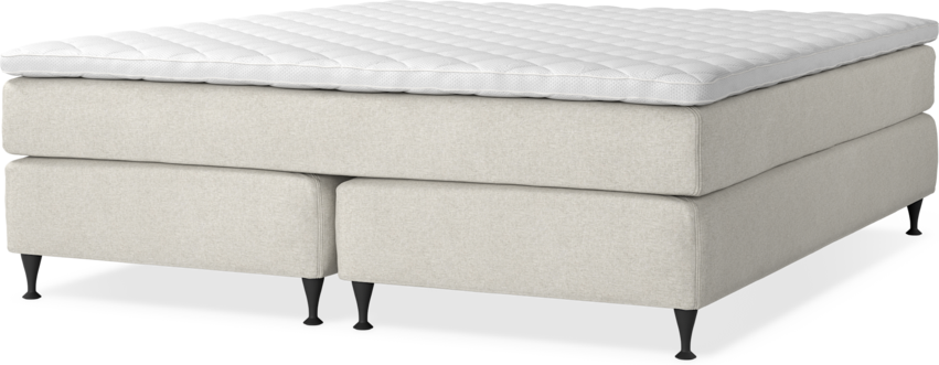 Delux Sense - Kontinentalsäng, dubbelsäng med bäddmadrass - Beige