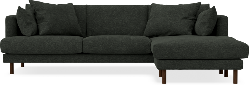 Harper - 4-sits med schäslong höger  - Grå