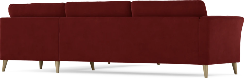 Bridge - Hörnsoffa, 3+2-sits - Röd