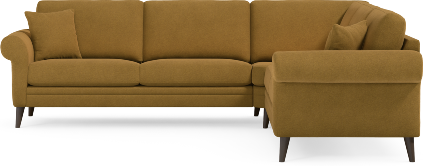 Eden - Hörnsoffa, 2,5+2,5-sits - Gul