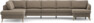 County - 4-sits soffa med divan vänster och schäslong höger - Beige
