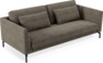 Willow - 3-sits soffa, hel dyna, fast klädsel - Brun