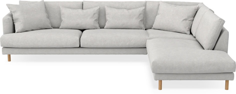 Harper - 3-sits soffa med divan höger - Grå