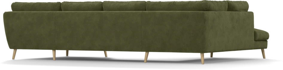 Madison - 2-sits soffa med divan vänster och schäslong höger - Grön