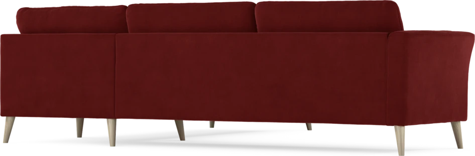 Bridge - Hörnsoffa, 3+2-sits - Röd