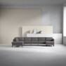 County - 4-sits soffa med divan vänster och schäslong höger - Brun