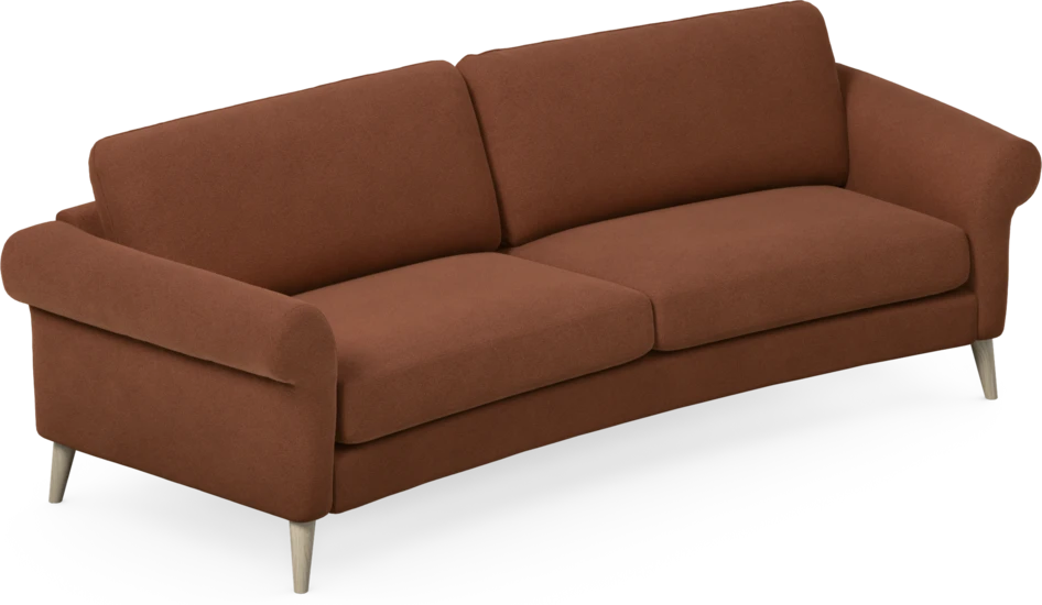 Bridge - 3-sits soffa svängd - Orange
