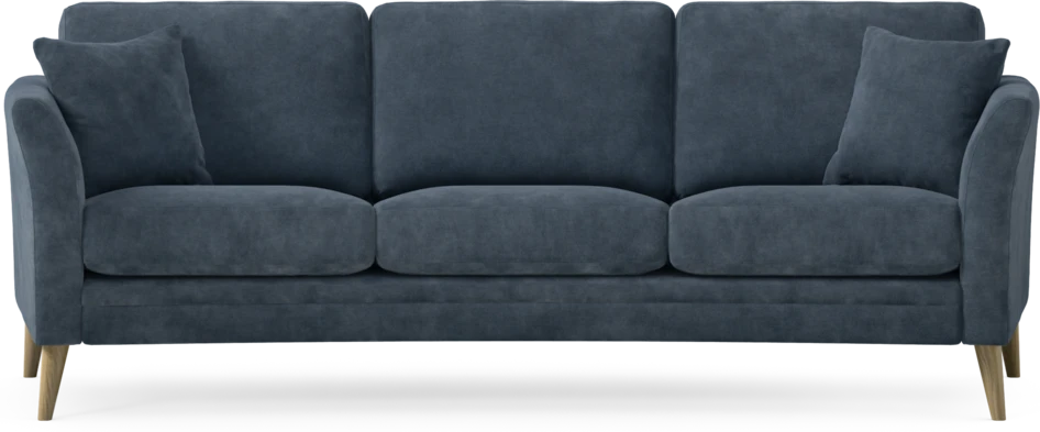 Eden - 3-sits soffa svängd - Blå