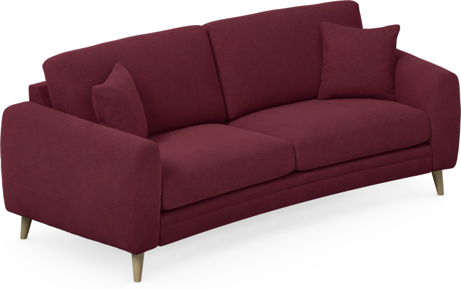 Eden - 2,5-sits soffa svängd - Röd