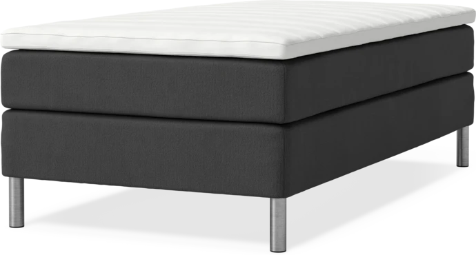 Roma Family, Kontinentalsäng, enkelsäng med bäddmadrass och sängben, B 105-140