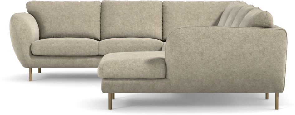 Madison Lux - Hörnsoffa med schäslong höger - Beige
