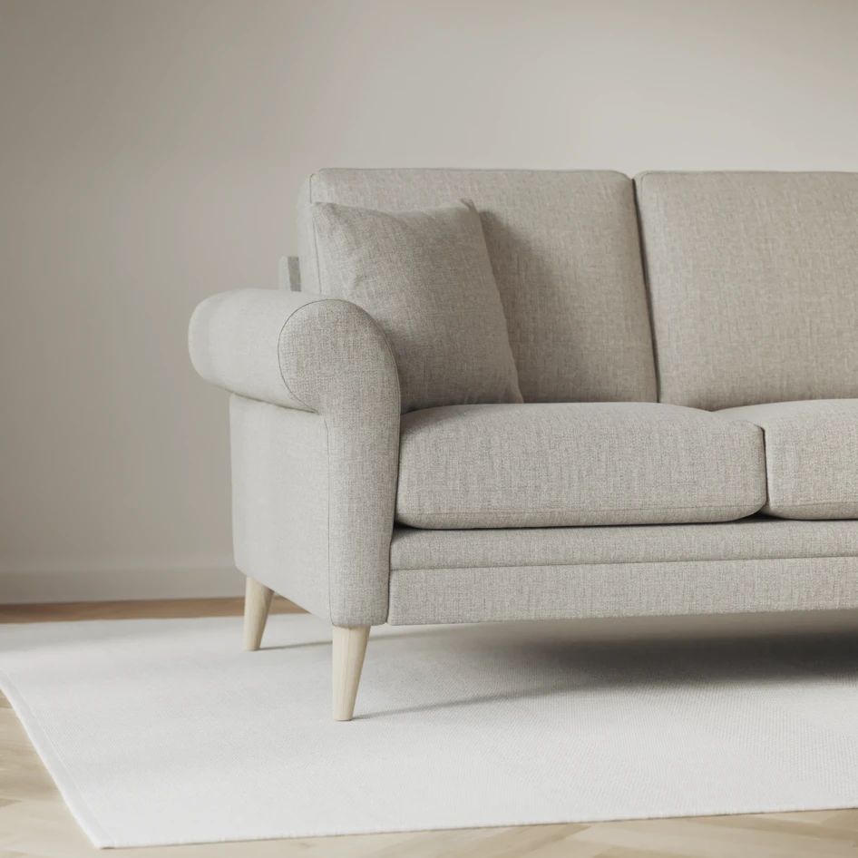 Eden - 3-sits soffa svängd - Grå