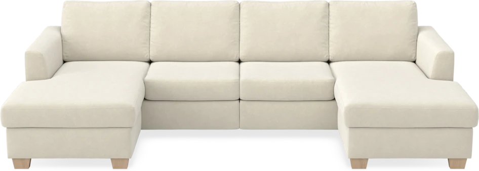 Friday - 2-sits soffa med två schäslonger - Beige