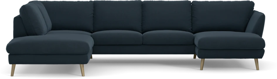 Madison - 2-sits soffa med divan vänster och schäslong höger - Blå