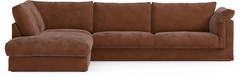 Cherrie Klädsel - Klädsel till 3-sits soffa med divan vänster - Orange