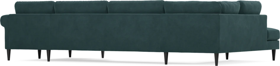 Bridge - 3-sits soffa med divan vänster och schäslong höger - Blå