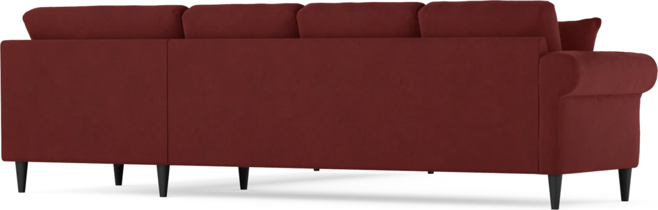Eden - Hörnsoffa, 3+3-sits - Röd