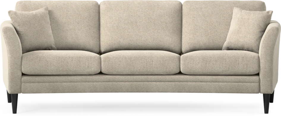 Eden - 3-sits soffa svängd - Beige