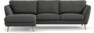 Madison Lux - 2-sits soffa med schäslong vänster - Grå
