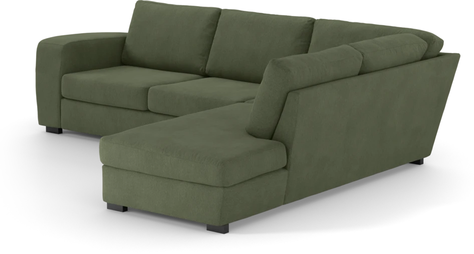 Friday - 2,5-sits soffa med divan höger - Grön