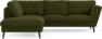 Madison Lux - 2-sits soffa med divan vänster - Grön
