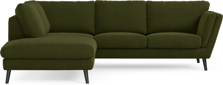 Madison Lux - 2-sits soffa med divan vänster - Grön