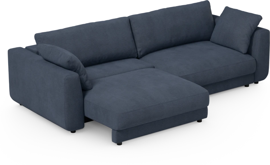 Amie - Bäddsoffa 4-sits - Blå