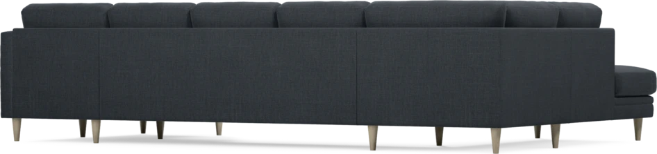 Eden - 3-sits soffa med divan vänster och schäslong höger - Blå