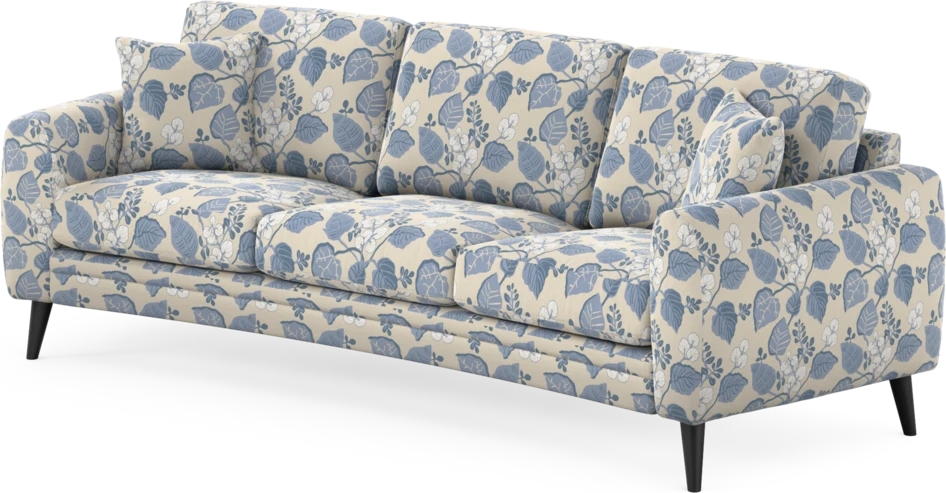 Eden - 3-sits soffa svängd - Flerfärgad