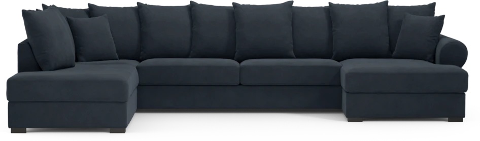Town - 3-sits soffa med divan vänster och schäslong höger - Blå
