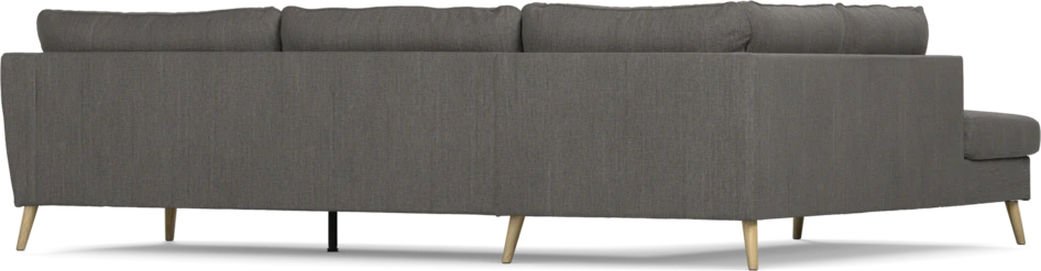 County - 2,5-sits soffa med divan vänster - Brun