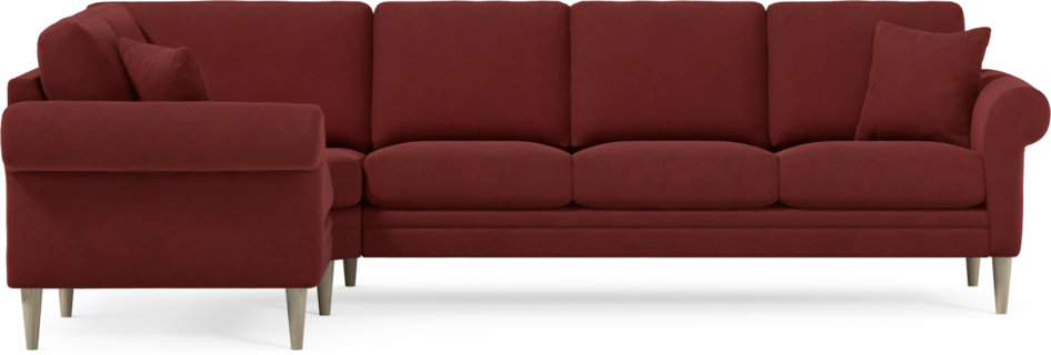 Eden - Hörnsoffa, 1+3-sits - Röd