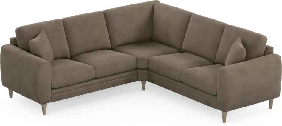 Eden - Hörnsoffa, 2+2-sits - Brun