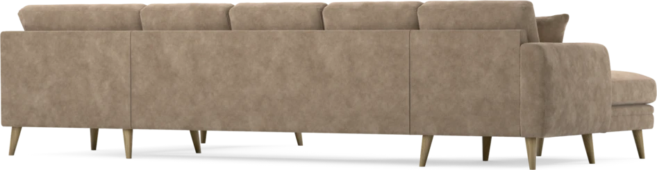 Eden - 3-sits soffa med schäslong vänster och divan höger - Beige