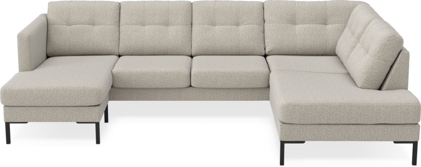 Rio - 3-sits soffa med schäslong vänster och divan höger - Beige