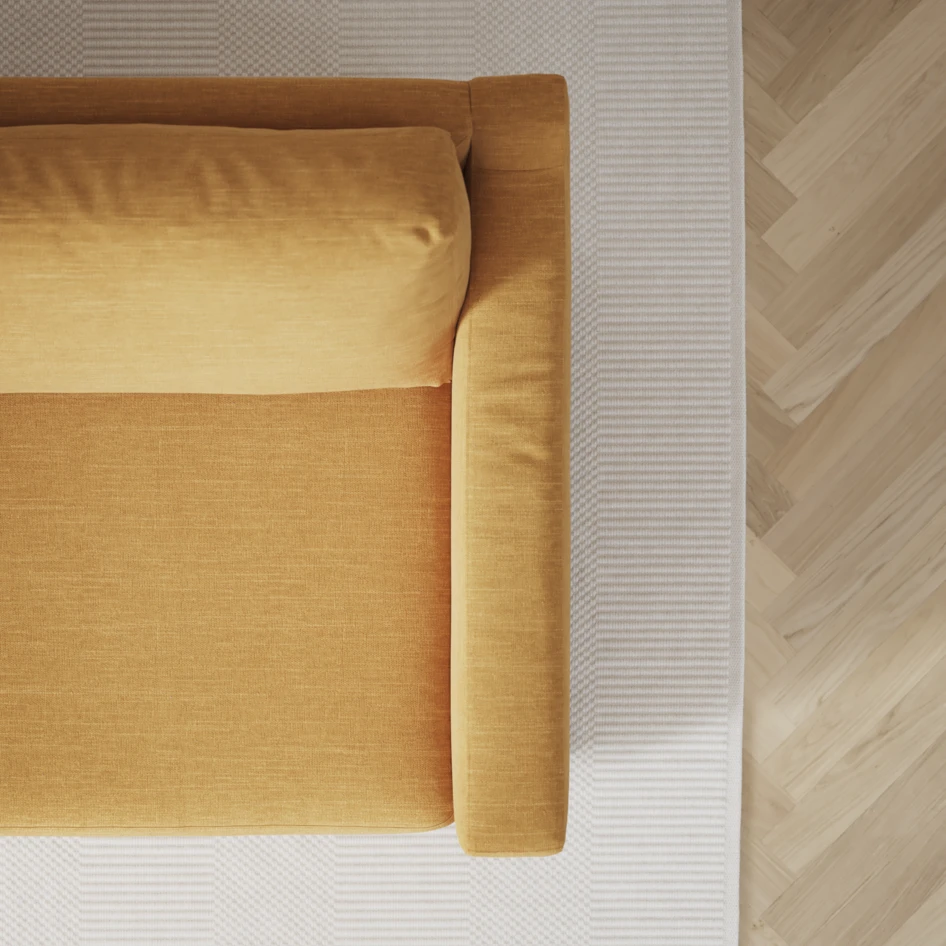 Friday - 3-sits soffa - Gul