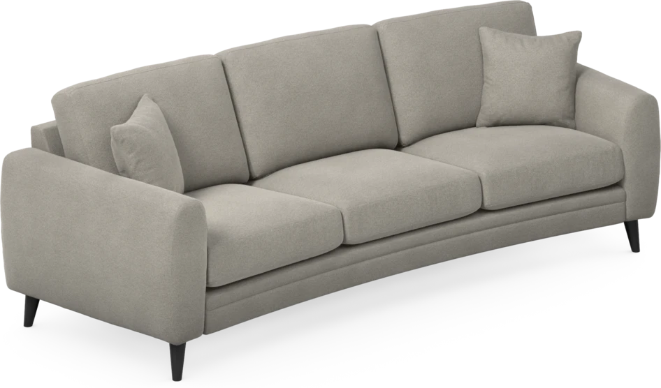 Eden - 3-sits soffa svängd - Grå