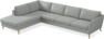 County - 3-sits soffa med divan vänster - Grå