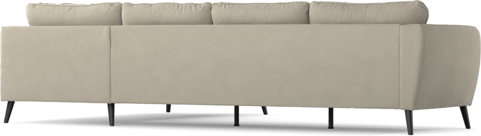 County - 3-sits soffa med divan höger - Grå