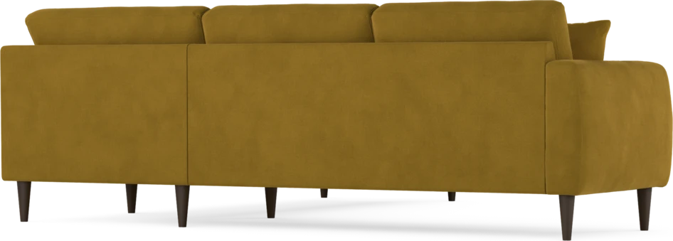 Eden - Hörnsoffa, 2,5+2,5-sits - Gul