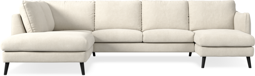 Madison Lux - 2-sits soffa med divan vänster och schäslong höger - Vit