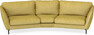 Madison - 3-sits soffa svängd, 90 cm - Gul