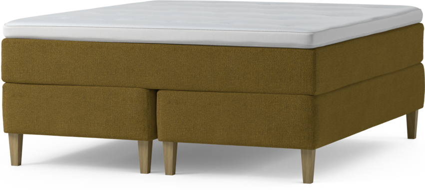 Delux Exclusive - Kontinentalsäng, dubbelsäng med bäddmadrass och sängben