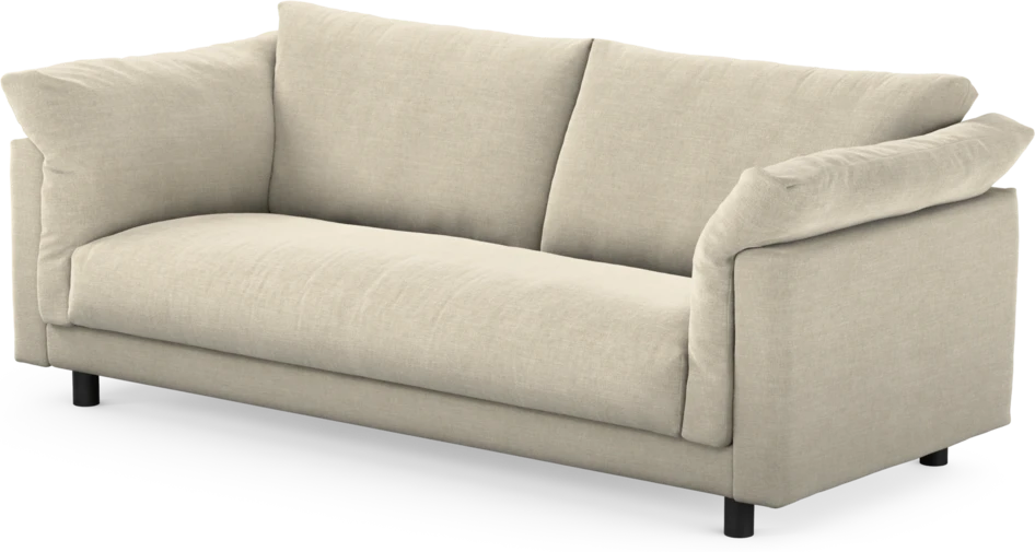 Cherrie - 2,5-sits soffa, hel dyna, fast klädsel - Beige