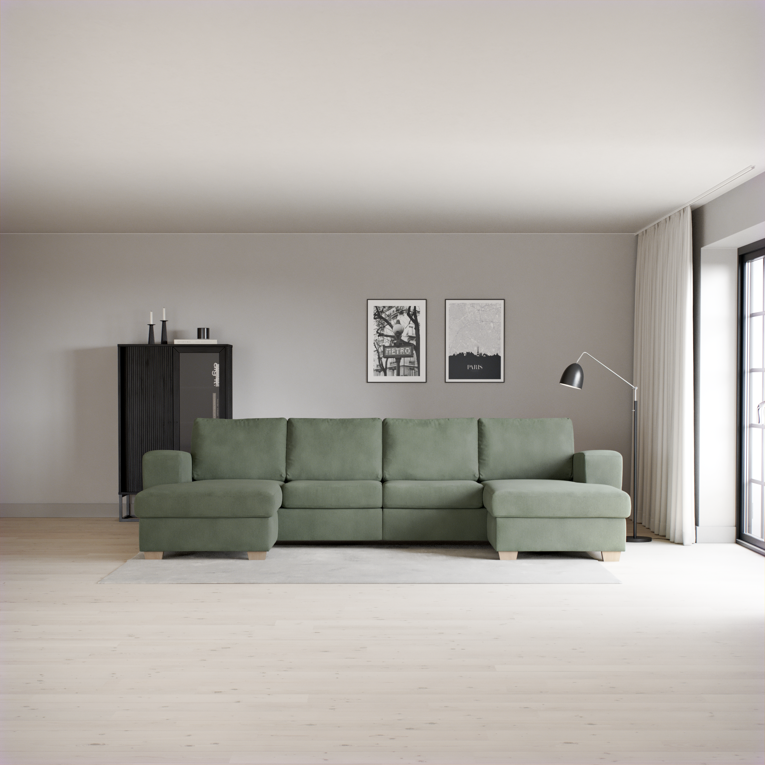 Friday - 2-sits soffa med två schäslonger - inspiration