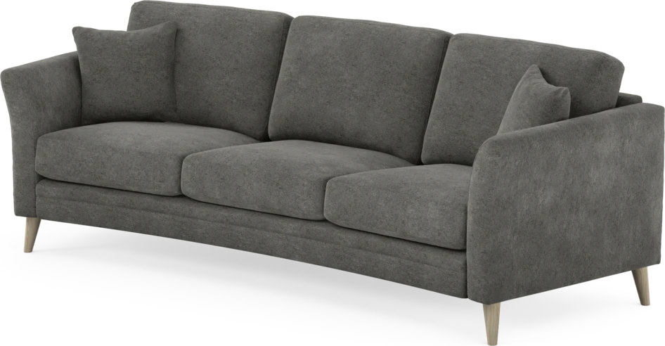 Eden - 3-sits soffa svängd - Grå