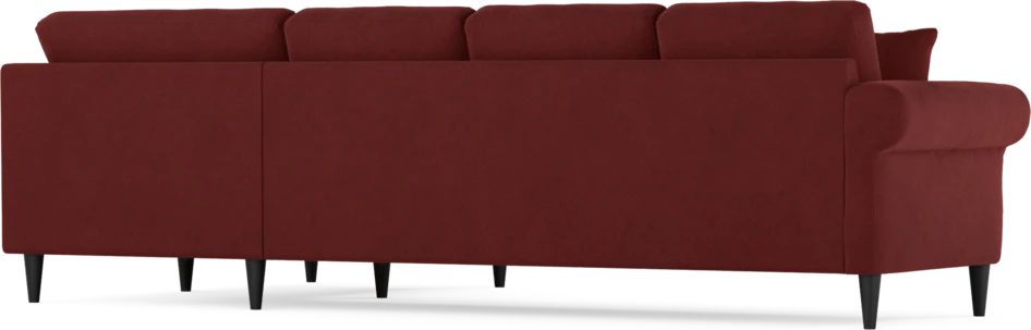 Eden - Hörnsoffa, 3+1-sits - Röd